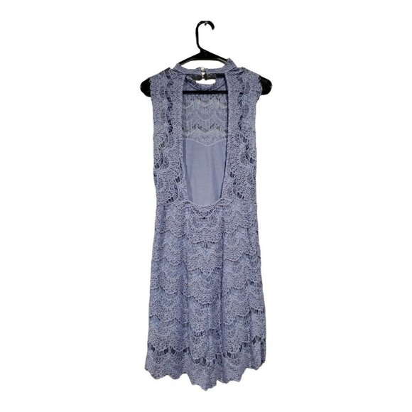 Intimately Free People Purple Lace Daydream Dress Backless High-Neck size Medium - Picture 2 of 12